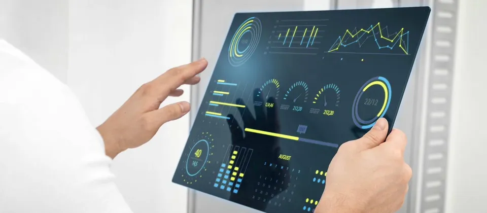 Projekt-Dashboard auf einem Tablet